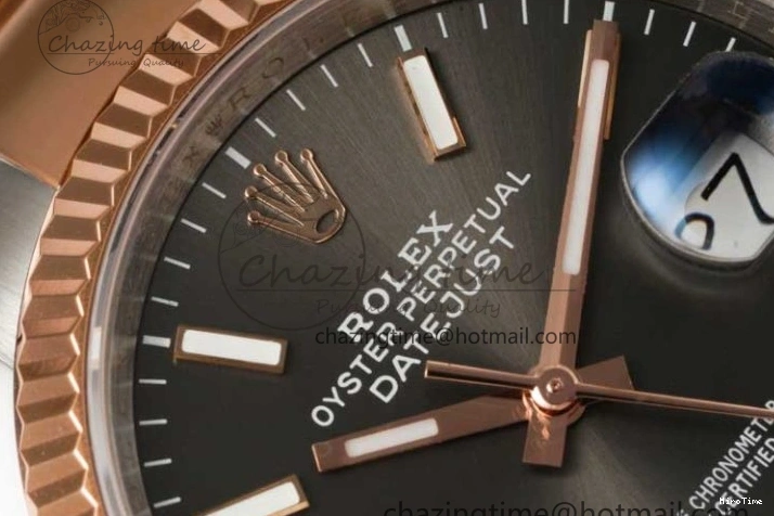 MiroTime 0414 Breathable DateJust 36mm DIWF 1:1 Best Edition 904L Steel Gray Dial on SS RG Oyster Bracelet SA 2310